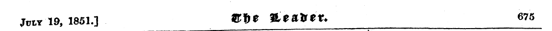 Jm.T'19, 1851.] g»g Hcafrfr, 676 ^