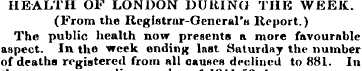 HEALTH OF LONDON DURING THE WEEK. (From ...
