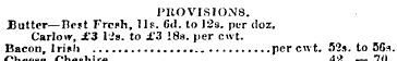 PROVISIONS. Butter—Best Frcoh, 11s. 6d. ...