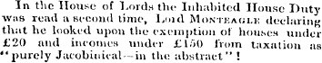 In the House of Lords the Inhabited Hous...