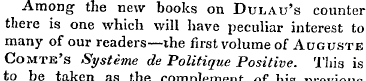 Among the new books on Dulau's counter t...