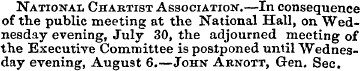 National Chartist Association.—In conseq...
