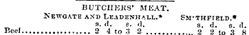BUTCHERS' MEAT. Newgate and Lkadenhall. ...
