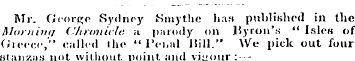 Mr. George Sydney Smythe has published i...