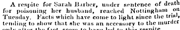A respite for Sarah Barber, under senten...