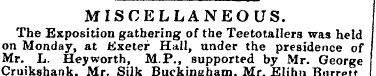 MISCELLANEOUS. The Exposition gathering ...