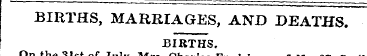 BIRTHS, MARRIAGES, AND DEATHS. 1 BIRTHS....