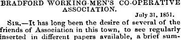 BRADFORD WORKING-MEN'S CO-OPERATIVE ASSO...