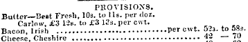 PROVISIONS. Bulter—Beet Fresh, 10s. to M...