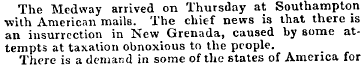 The Medway arrived on Thursday at Southa...