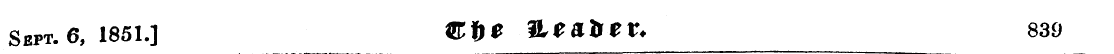 Sept. 6, 1851.] «!> * VLeaHtV. 839