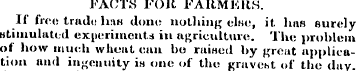 FACTS FOU FARMERS. If free trado 1i:ih d...