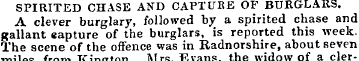 SPIRITED CHASE AND CAPTURE OF BURGLARS. ...