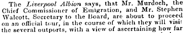 The Liverpool Albion says, that Mr. Murd...