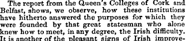 The report from the Queen's Colleges of ...