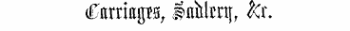 Carriage, #nMm|, k\\
