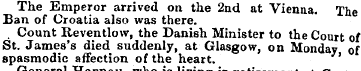 The Emperor arrived on the 2nd at Vienna...
