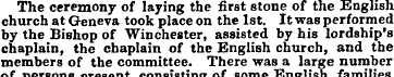 The ceremony of laying the first stone o...