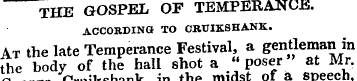 THE GOSPEL OF TEMPERANCE. ACCORDING TO C...
