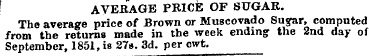 AVERAGE PRICE OF SUGAR. The average pric...
