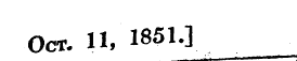 Oct. U, 1851.]