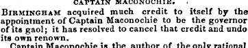 CAPTAIN MACONOCHIE. - Birmingham acquire...