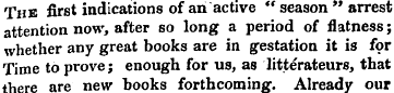 The first indications of an active " sea...