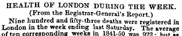 HEALTH OF LONDON DURING THE WEEK. (From ...