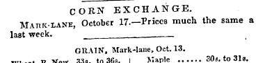 CORN EXCHANGE. Mark-lane, October 17. —P...