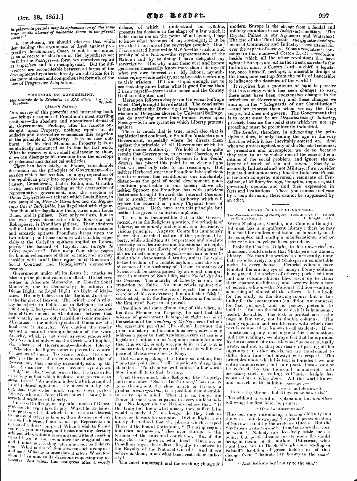 Leader (1850-1860): jS F Y, Country edition - The Baroness Von Ijkck Case Still Excite...