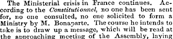 The Ministerial crisis in France continu...