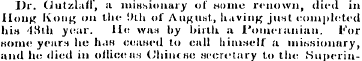 Dr. (Jutzlaif, a missionary of hoiiic re...