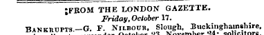 ;FROM THE LONDON GAZETTE. Friday, Octobe...
