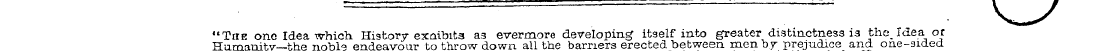" ¦ — ^=— ... , l # "The one Idea which ...
