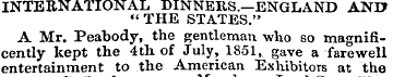 INTERNATIONAL DINNERS.—ENGLAND ANET "THE...