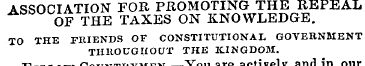 ASSOCIATION FOR PROMOTING THE REPEAL A O...