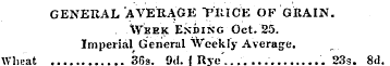 GENERAL ' AVERAGE "PRICE OF GRAIN..Week ...