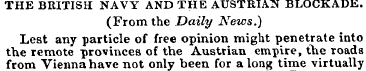 THE BRITISH NAVY AND THE AUSTRIAN BLOCKA...