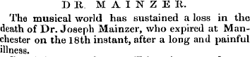 D It M A I N Z E It. The musical world h...