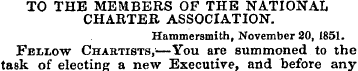 TO THE MEMBERS OF THE NATIONAL CHARTER A...