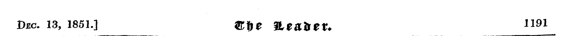 Dec. 13, 1851.] ®t>e Heatrr r* 1191