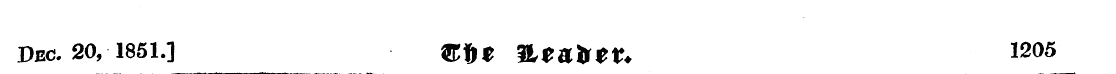 Dec. 20, 1851.] ®f>$ 3L$ahet. 1205