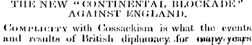 Till': NKW "CONTINENTAL HLOCKADK '' AdAl...