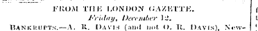 FROA1 THE LONDON GAZETTE. I I'ridtnj, Dc...
