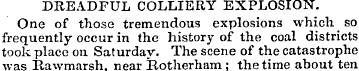 DREADFUL COLLIERY EXPLOSION. One of thos...