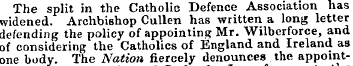 The split in the Catholic Defence Associ...