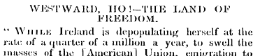 WESTWARD, IIO !—TILE LAND OF FREEDOM. " ...