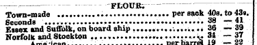 --7— FLOUR; Town-made . per sack 408. to...
