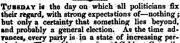 Tuesday is the day on which all politici...
