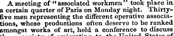 A meeting of "associated workmen" took p...